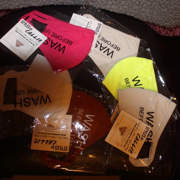 WASHABLE FILTER POCKET FACE MASKS - Picture 2 of 3